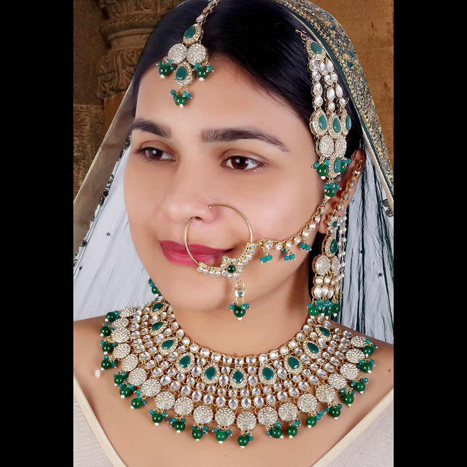 Kundan Choker in Gold Plated for Occasion Necklace | Bridal Jewellery India