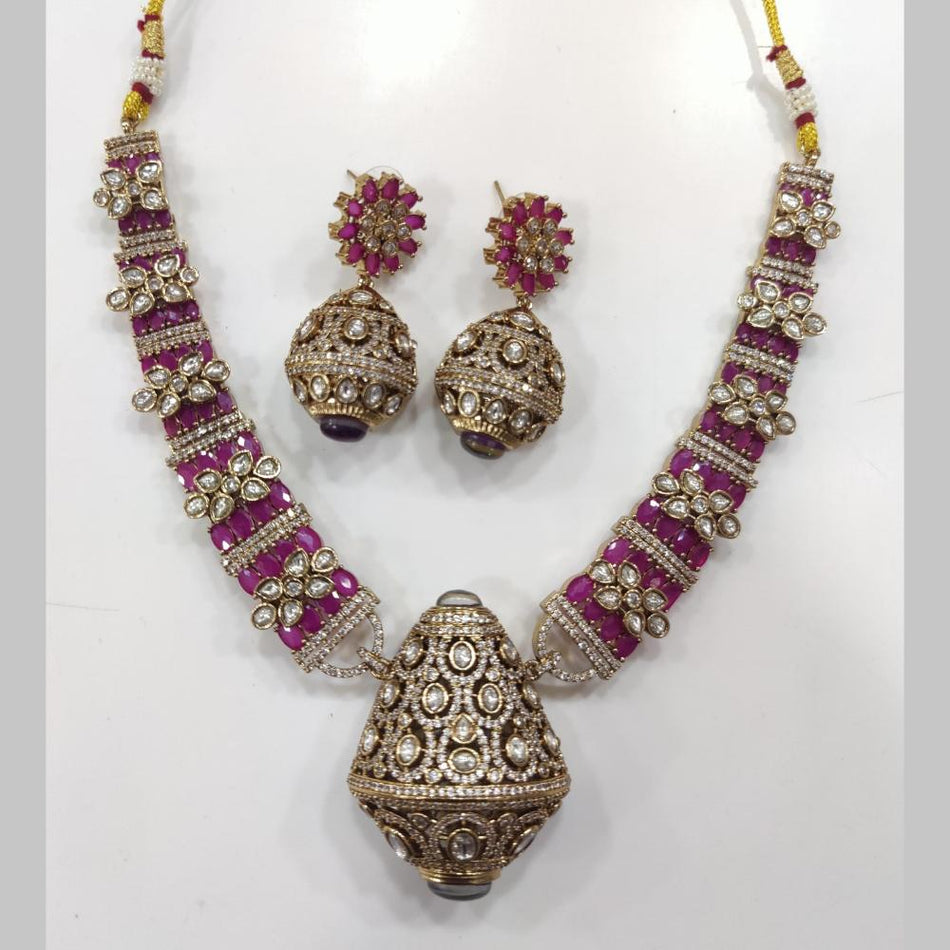 Kundan Necklace in Gold Plated | Bridal Jewellery India