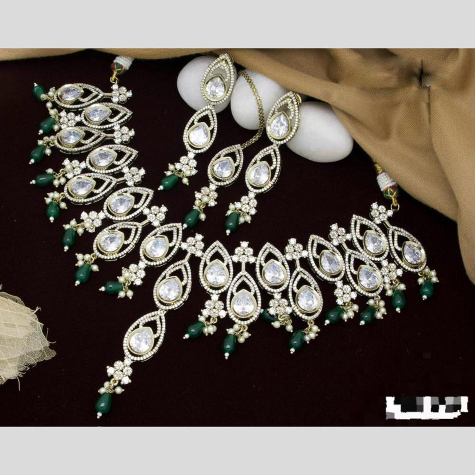 Kundan Choker Necklace in Gold Plated | Bridal Jewellery India