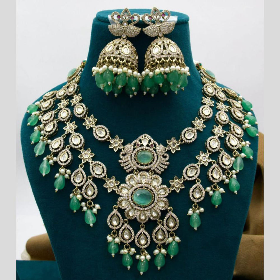 Kundan Choker Necklace in Gold Plated | Bridal Jewellery India