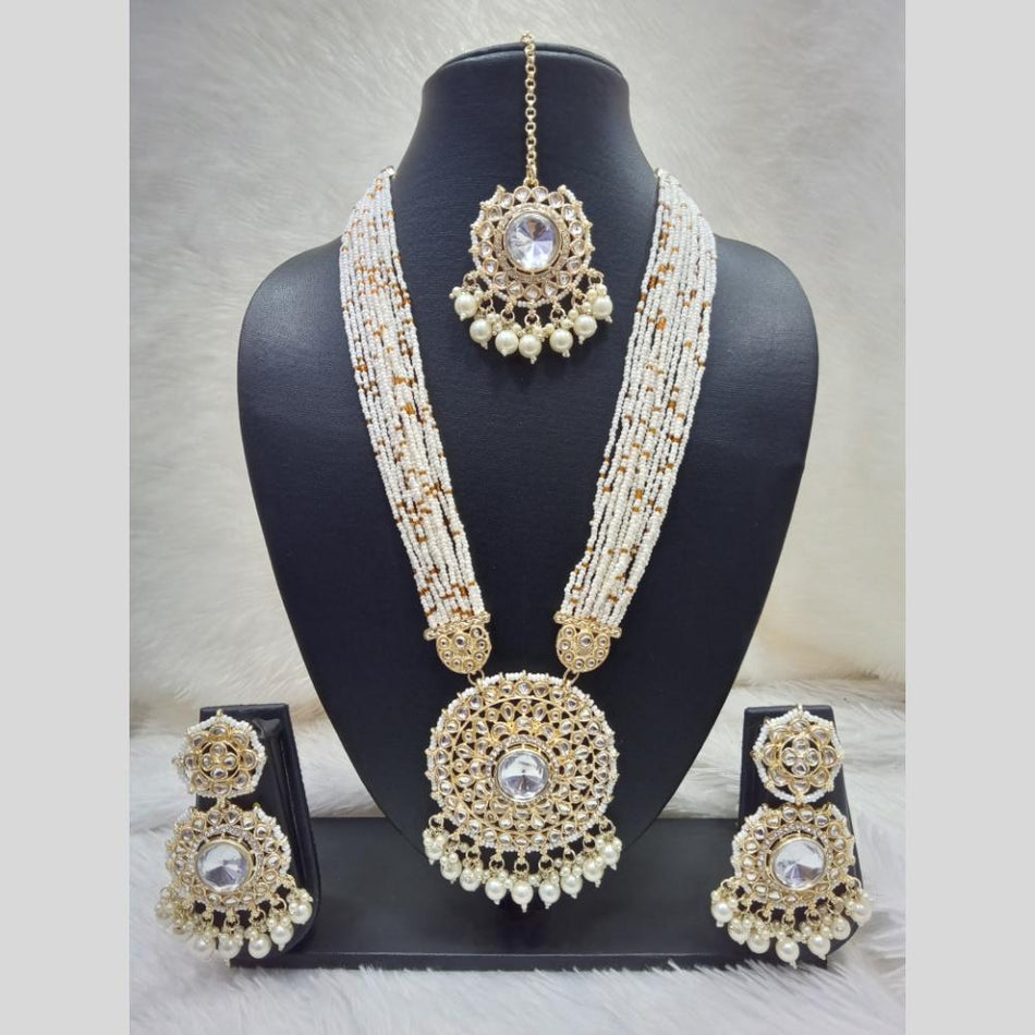 Kundan Necklace in Gold Plated | Bridal Jewellery India