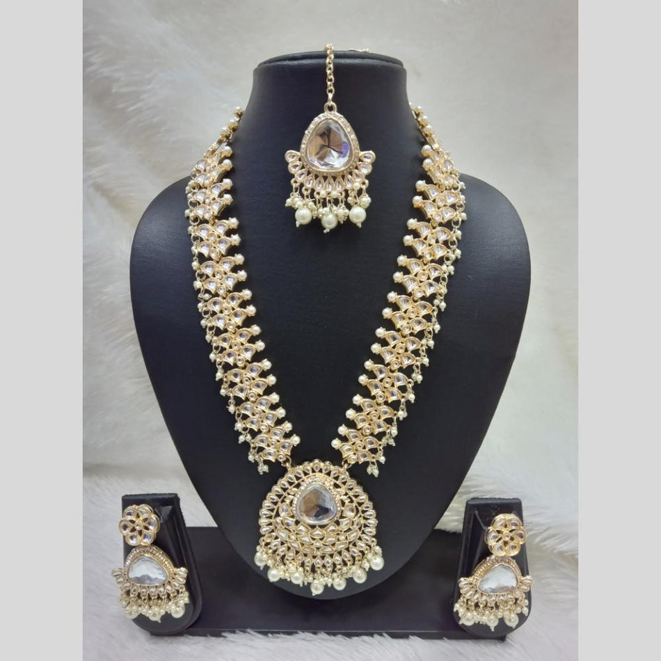 Kundan Choker Necklace in Gold Plated | Bridal Jewellery India