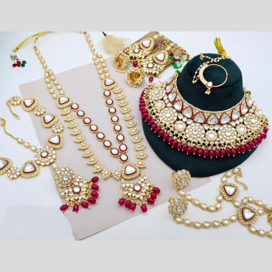 Kundan Choker Necklace in Silver | Bridal Jewellery India