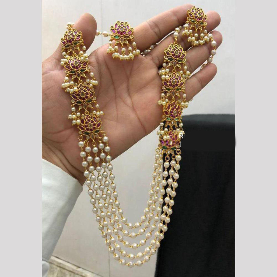 Kundan Choker Necklace in Gold Plated for Bridal Wear | Bridal Jewellery India