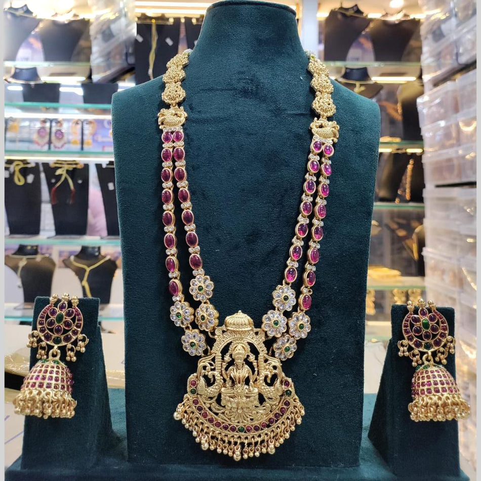Rose Gold Plated Choker Necklace for Bridal Occasions | Bridal Jewellery India