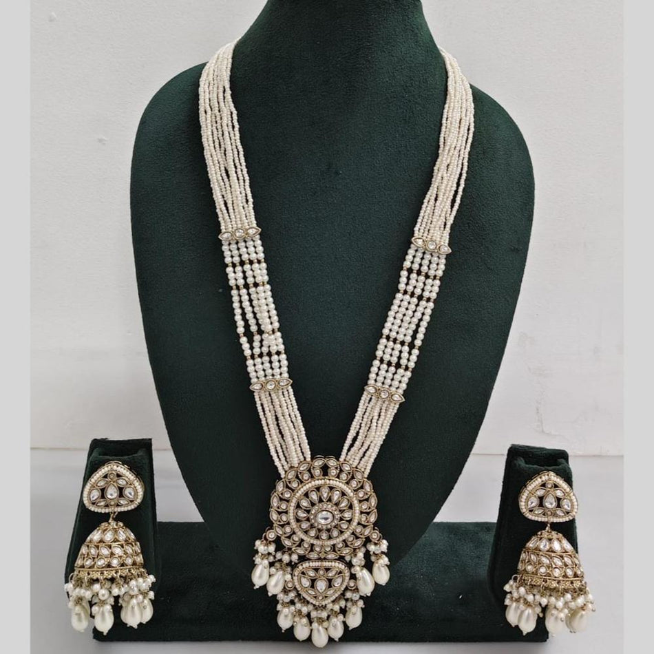 Pearl Kundan Choker in Gold Plated | Bridal Jewellery India
