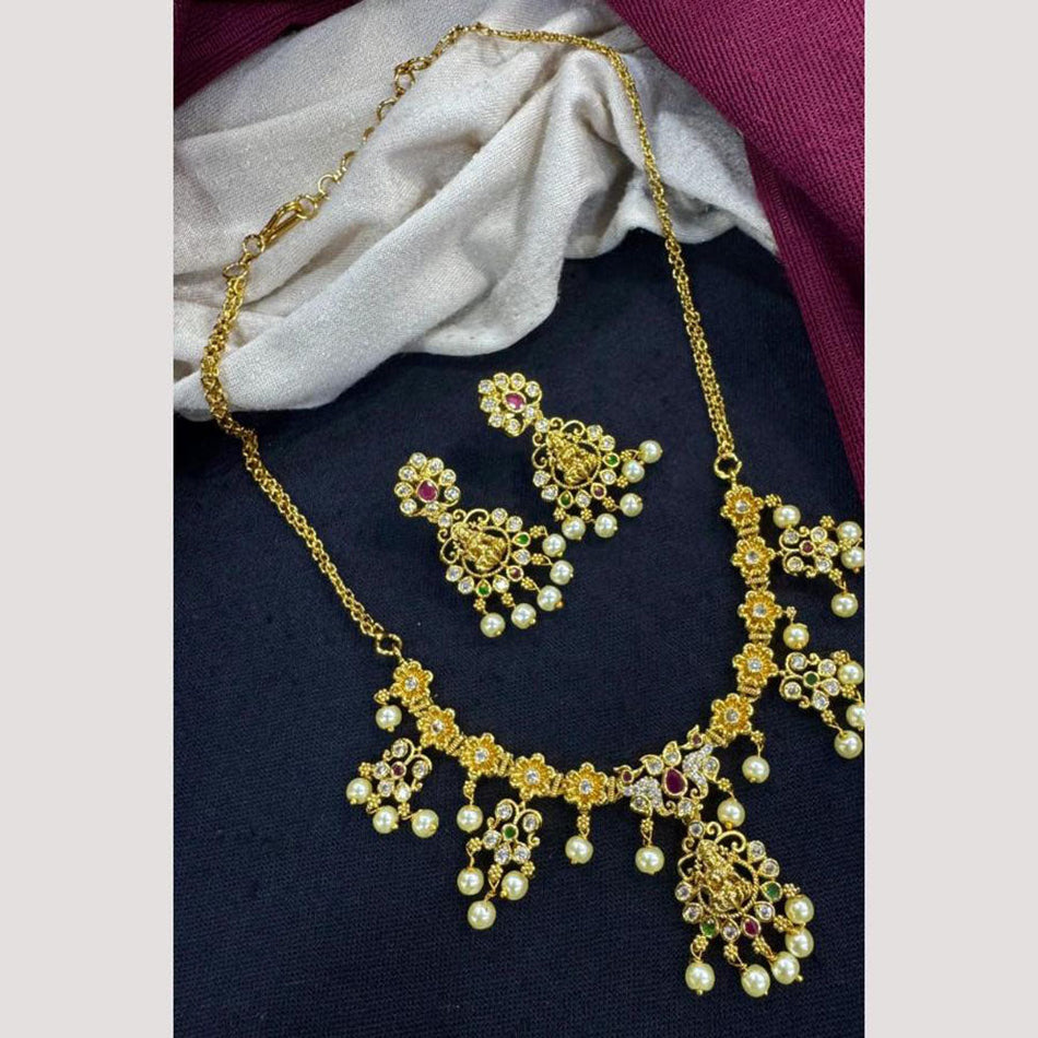 Rose Gold Plated Hoop Earrings in Pearls | Bridal Jewellery India