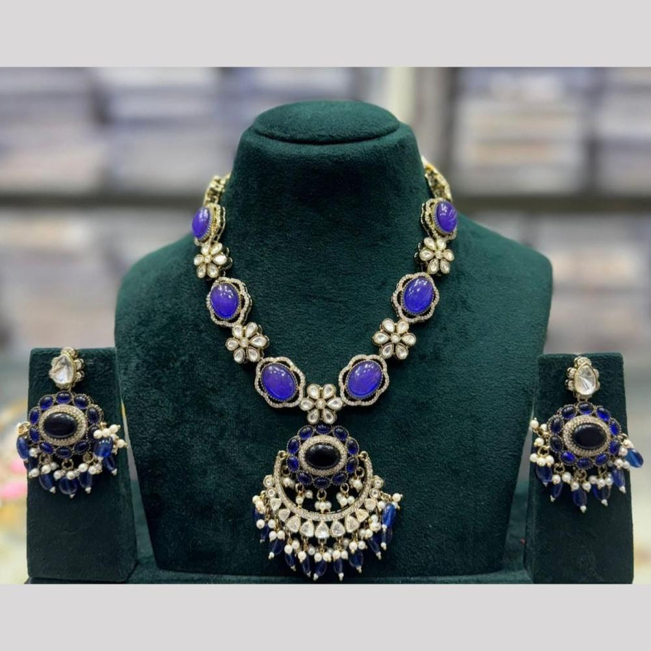Pota Necklace in Gold Tone with Pearl for Weddings | Bridal Jewellery India