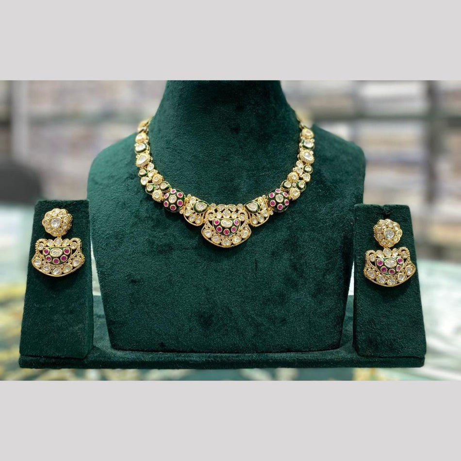 Meenakari Set in Oxidised Silver for Bridal Wear | Bridal Jewellery India