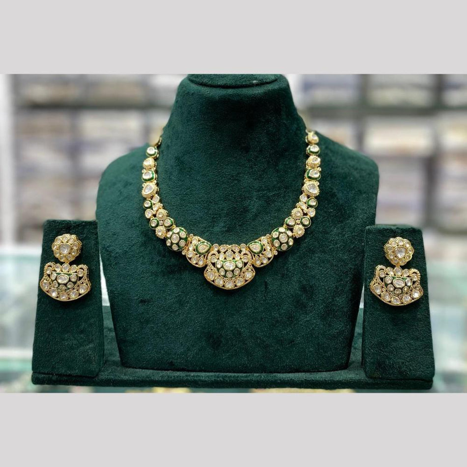Meenakari Necklace in Silver for Modern Bride | Bridal Jewellery India