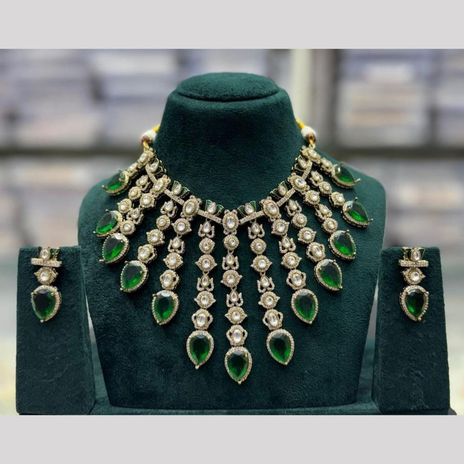 Pota Necklace in  Gold Plated for Festive Looks | Bridal Jewellery India