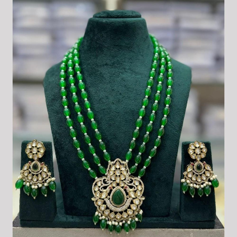 Kundan Necklace in Sterling Silver | Bridal Jewellery India