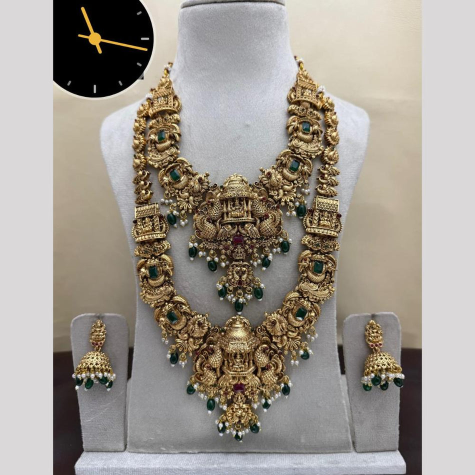Peacock Motif Necklace in Sterling Silver | Bridal Jewellery India