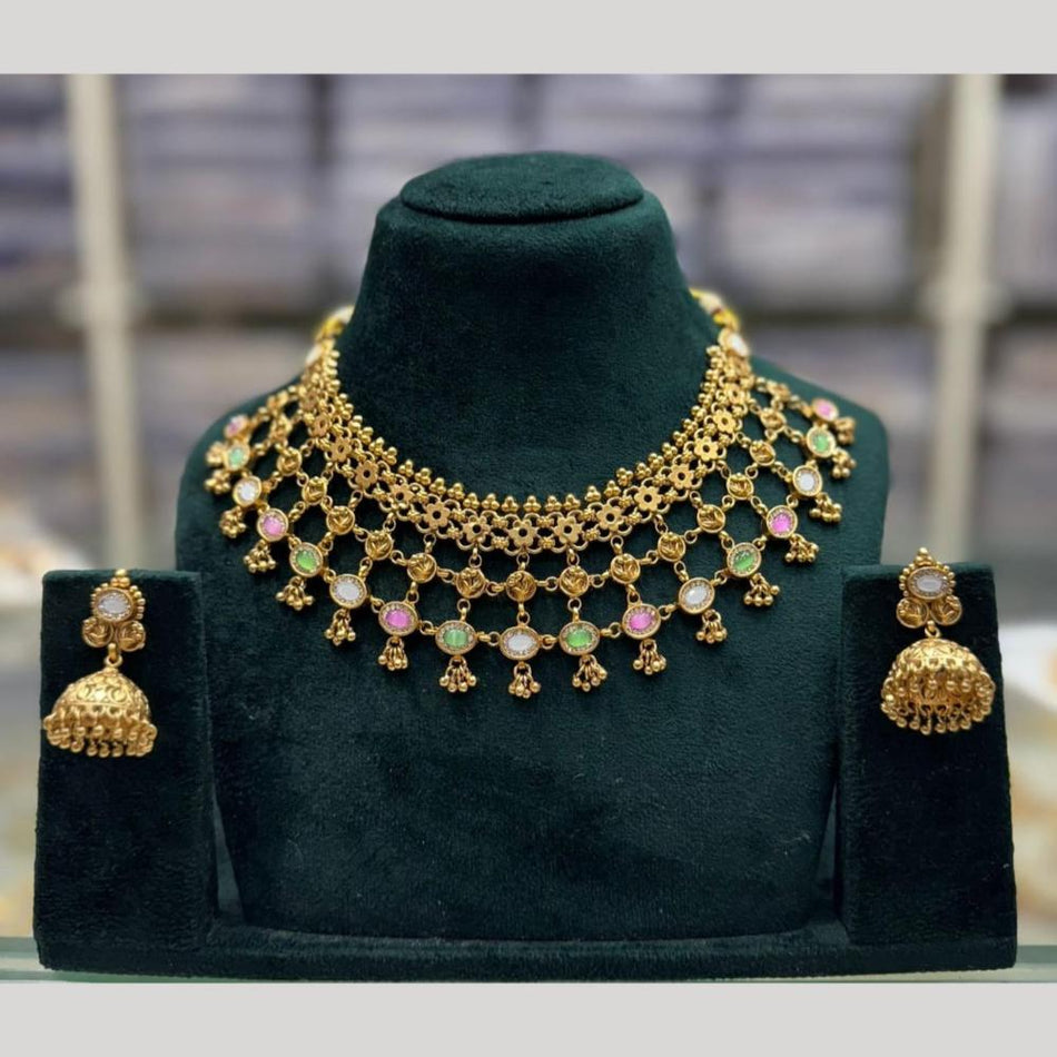 Pota   Pearl Necklace Set in Sterling Silver | Bridal Jewellery India