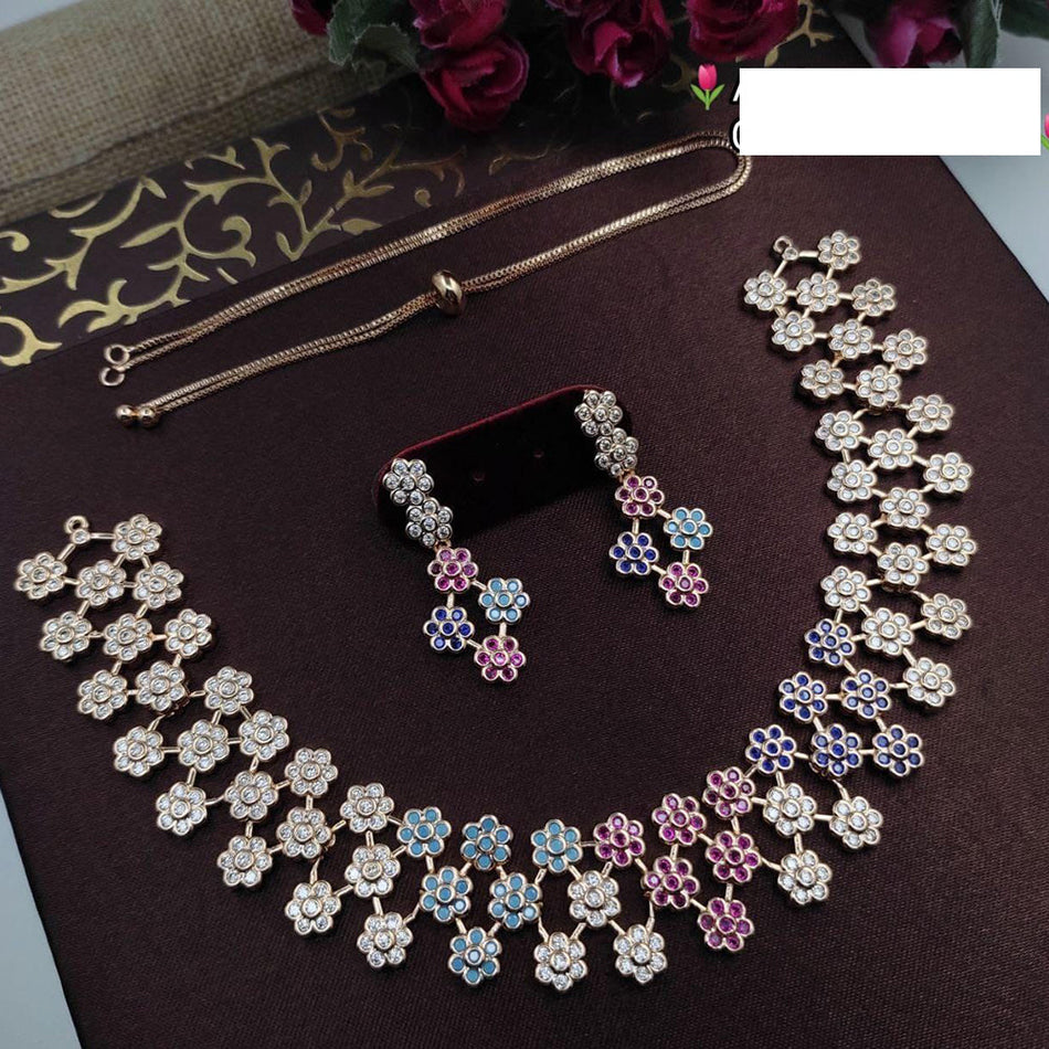 Radiant Diamond Necklace Set for Special Occasions in 18K | Bridal Jewellery India