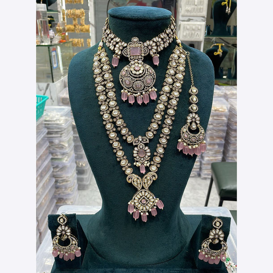 Traditional Pota Necklace in Sterling Silver for Wedding | Bridal Jewellery India