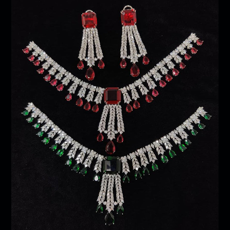 Radiant American Diamond Choker Necklace for Special | Bridal Jewellery India