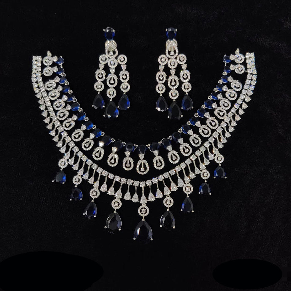 Radiant Diamond Necklace Set for Special Occasions in 18K | Bridal Jewellery India