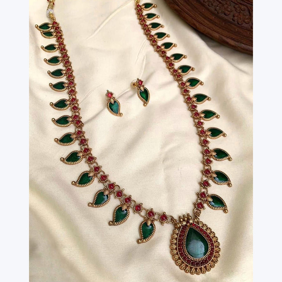 Kundan Choker Necklace in Gold Plated with Ghungroo Drops | Bridal Jewellery India