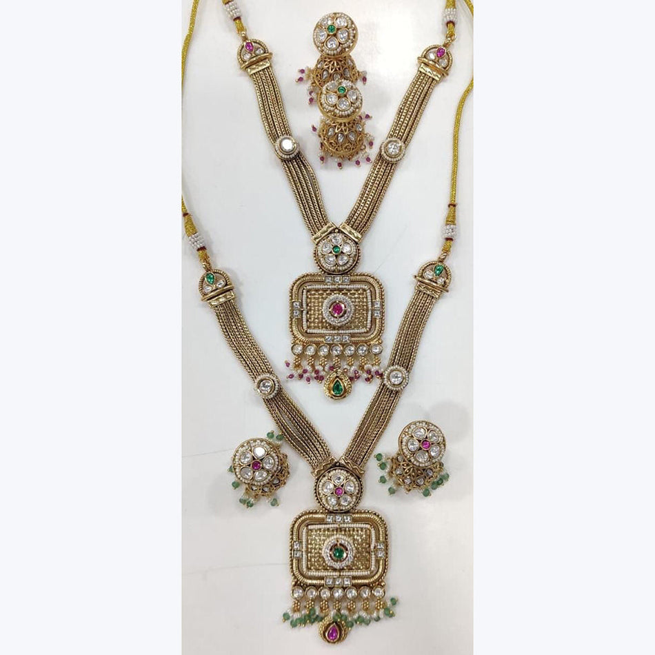 Kundan Choker Necklace in Gold Plated for Bridal Wear | Bridal Jewellery India