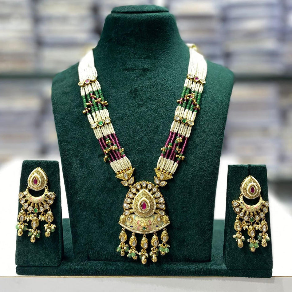 Pota Necklace in Oxidised Silver | Bridal Jewellery India