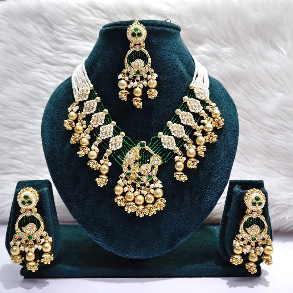 Kundan Choker Necklace in Gold Plated for Bride | Bridal Jewellery India