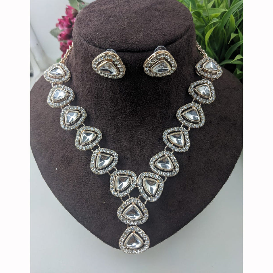 Kundan Choker Necklace in Gold Plated | Bridal Jewellery India