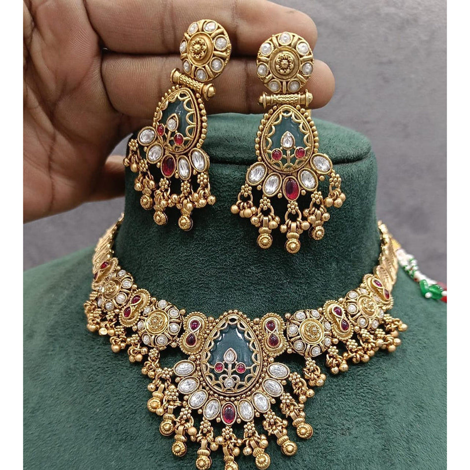 Pota Pearl Choker in Traditional Silver | Bridal Jewellery India