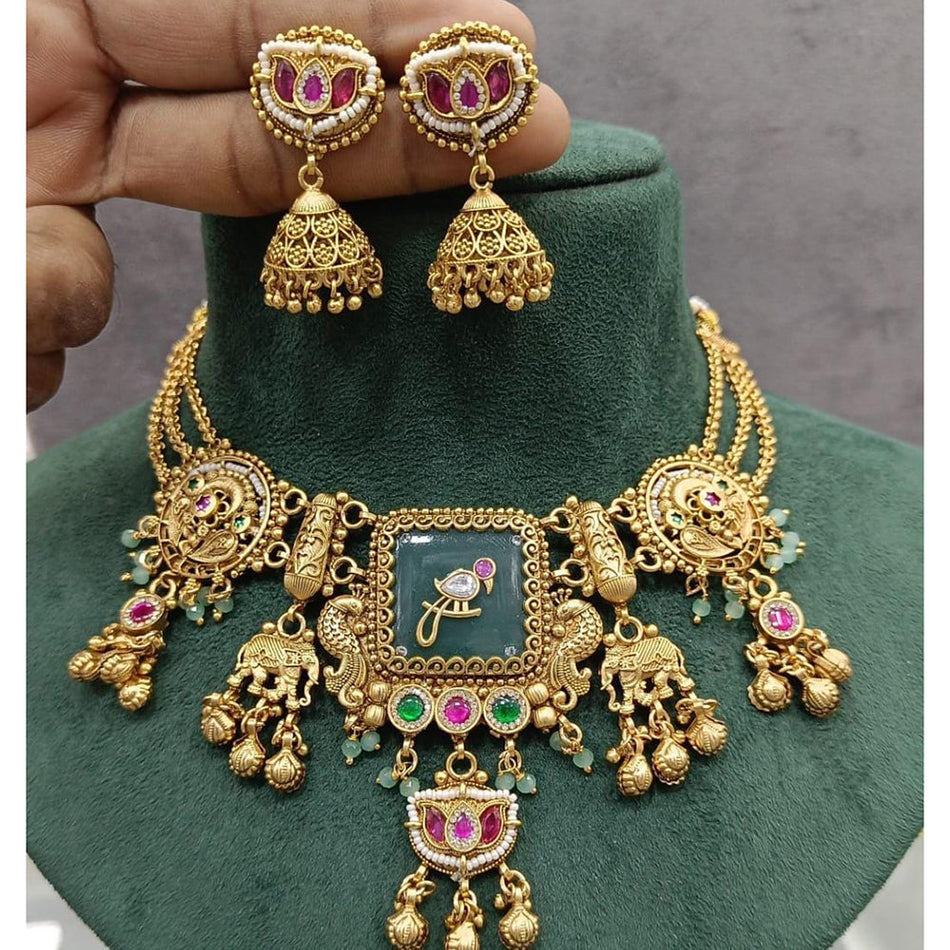 Pota Pearl Choker in Traditional Silver | Bridal Jewellery India