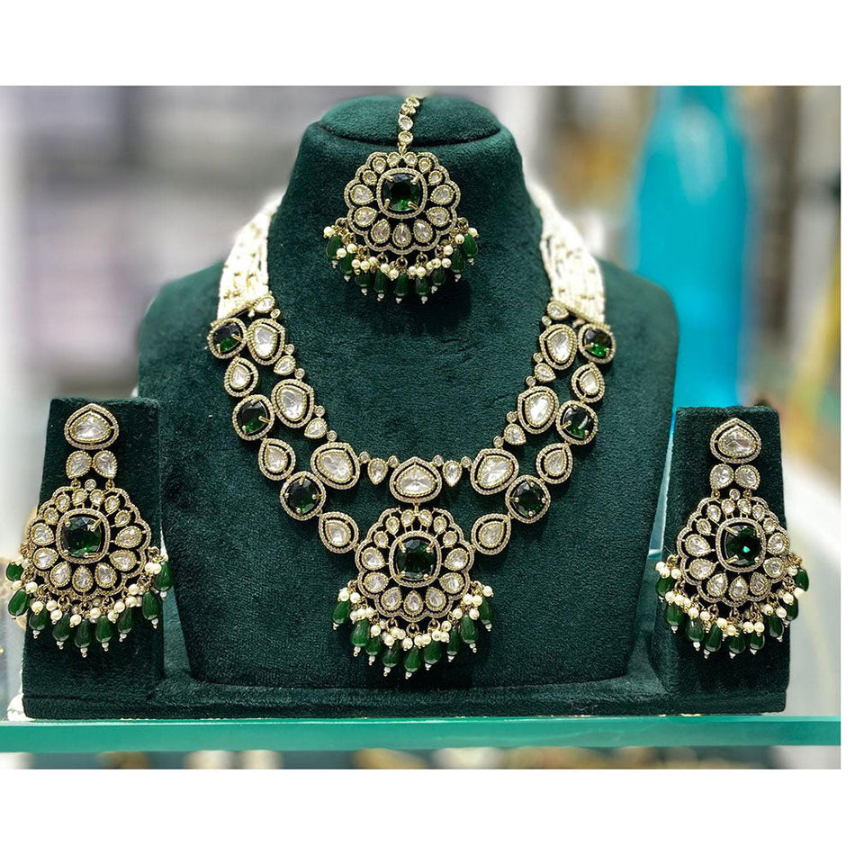 Kundan Necklace in  Gold Plated | Bridal Jewellery India