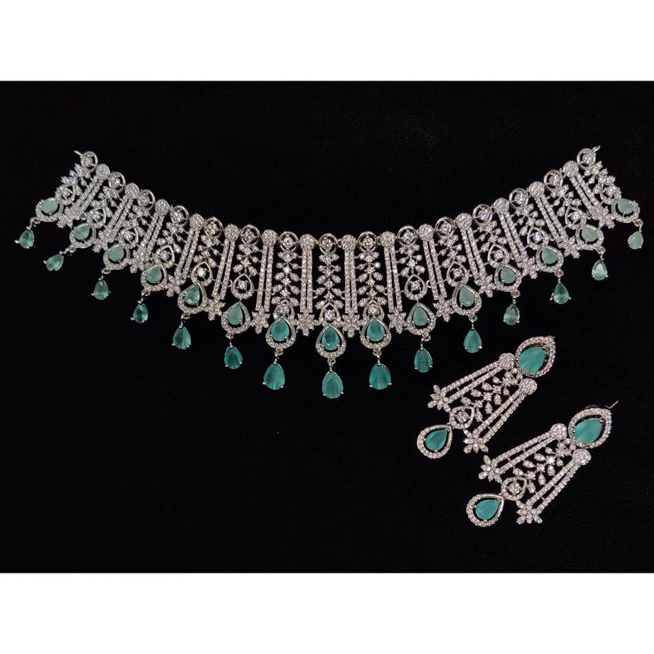 Rose Gold Plated Choker Necklace for Bridal Wear | Bridal Jewellery India