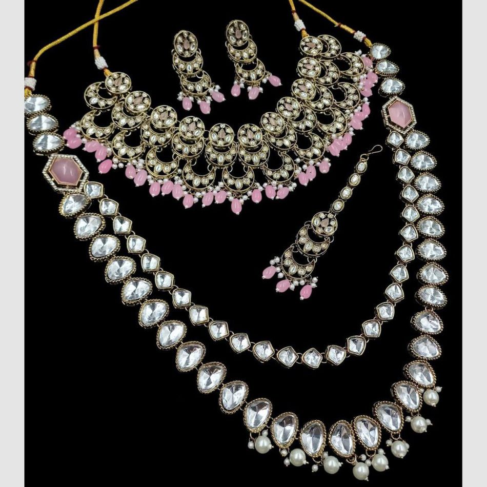 Kundan Choker Necklace in Gold Plated | Bridal Jewellery India
