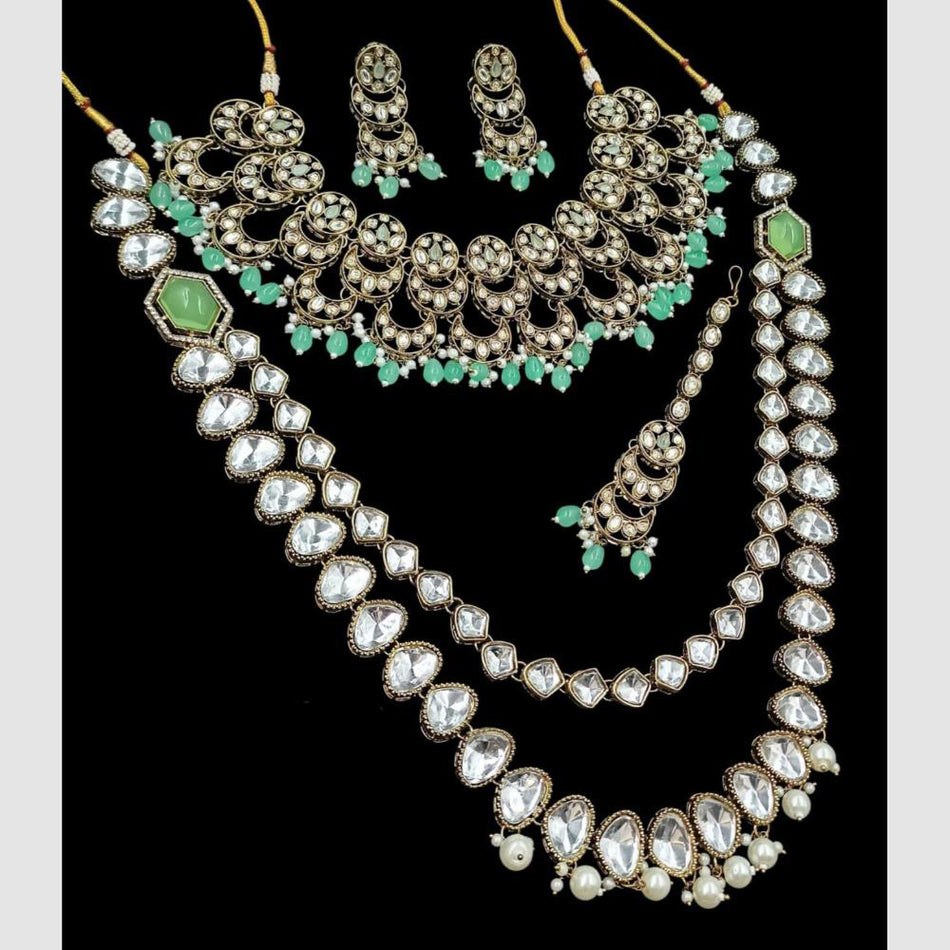 Kundan Choker Necklace in Gold Plated | Bridal Jewellery India