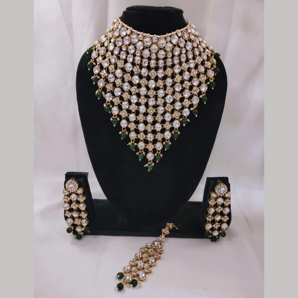 Kundan Choker Necklace in Gold Plated | Bridal Jewellery India