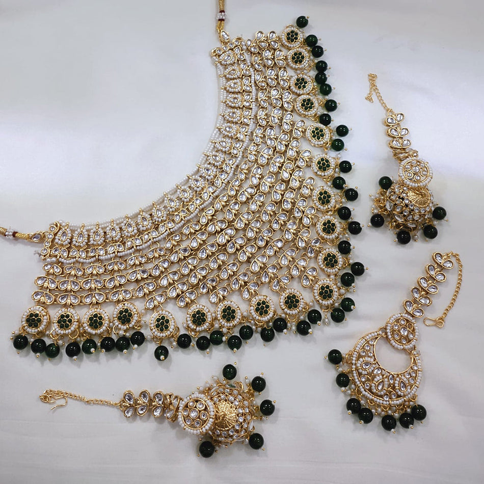 Kundan Necklace in Gold Plated for Bridal | Bridal Jewellery India
