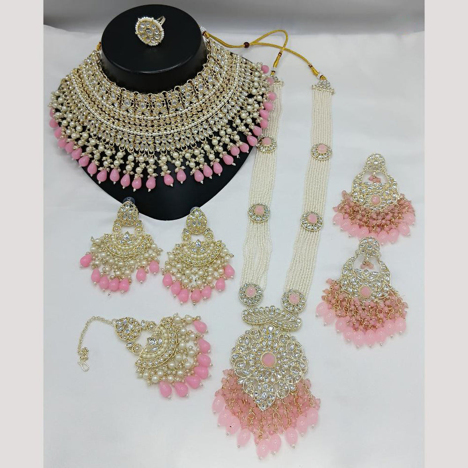 Kundan Stone Meenakari Necklace Bridal | Bridal Jewellery India