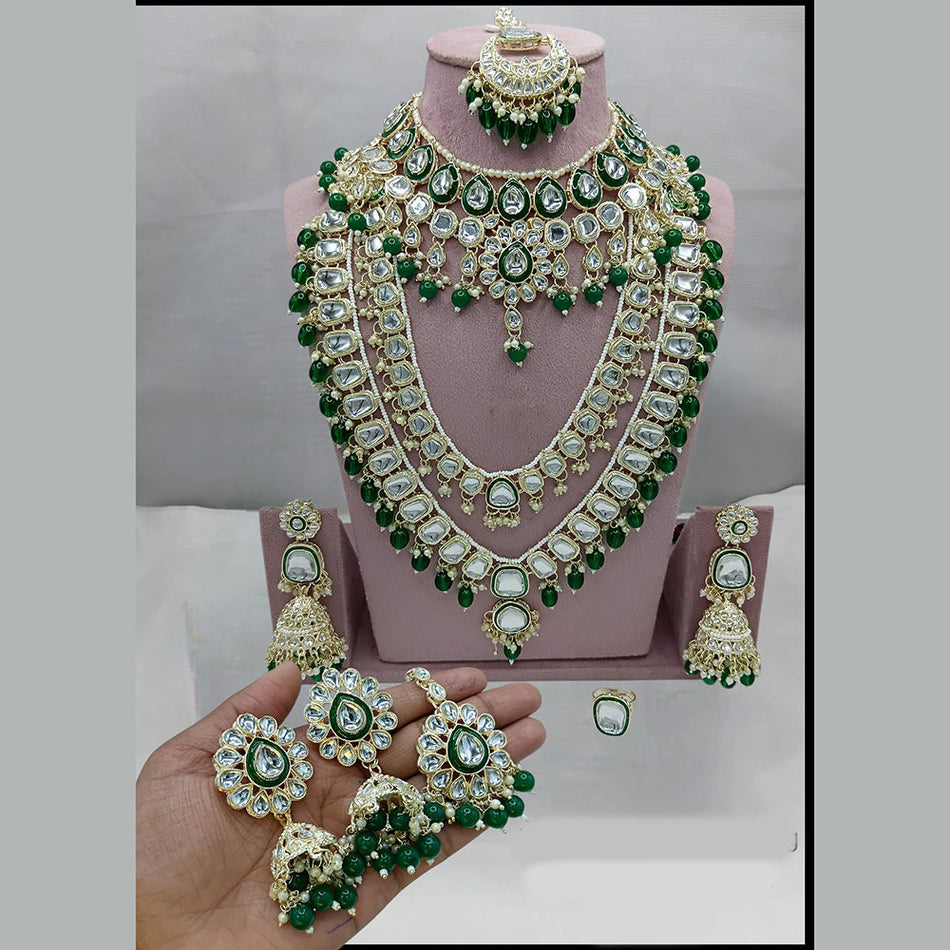 Kundan Necklace in Gold Plated for Occasions | Bridal Jewellery India