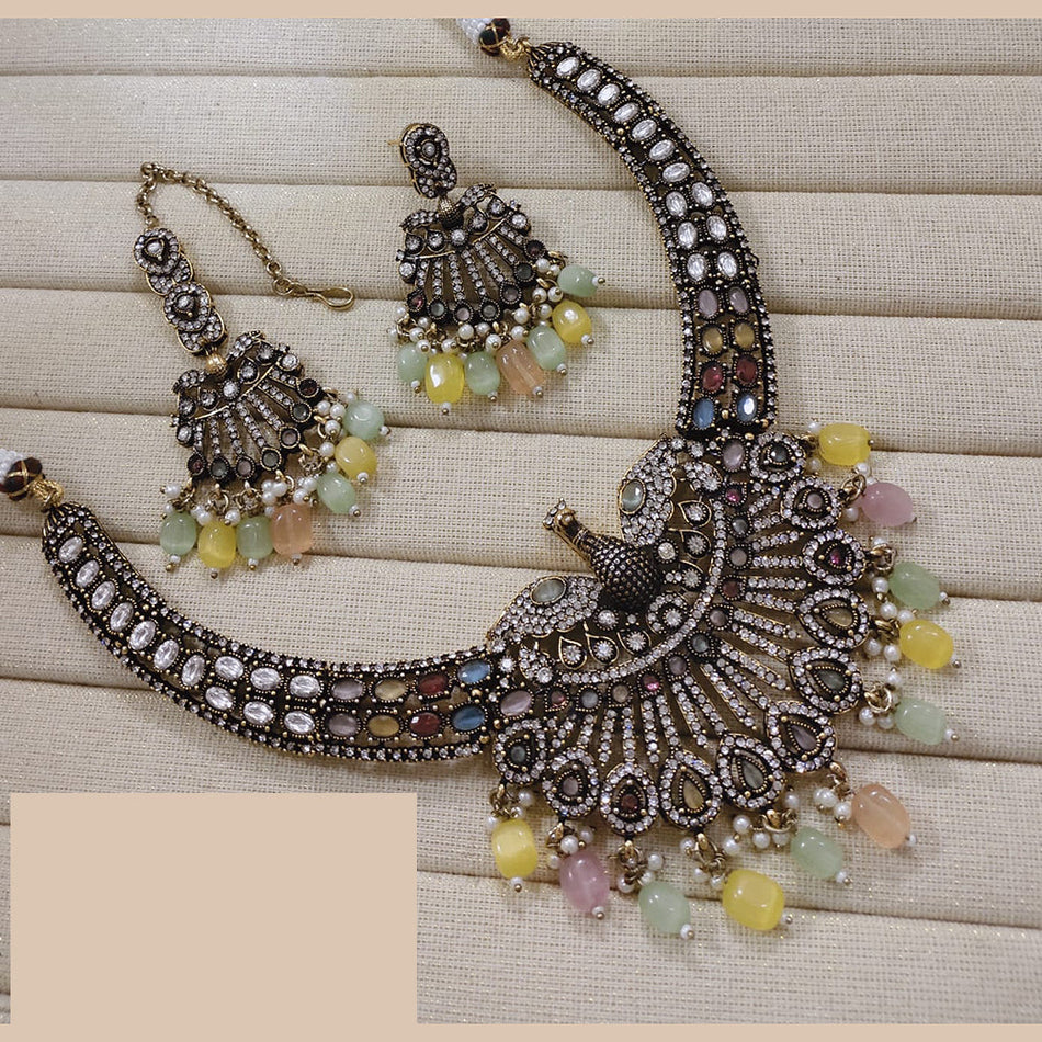 Pearl Drop Earrings in 14K Gold Tone | Bridal Jewellery India