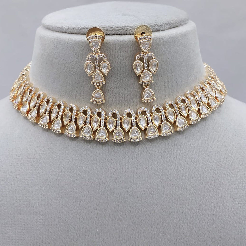 Kundan Necklace in Gold Plated for Bridal Wear | Bridal Jewellery India