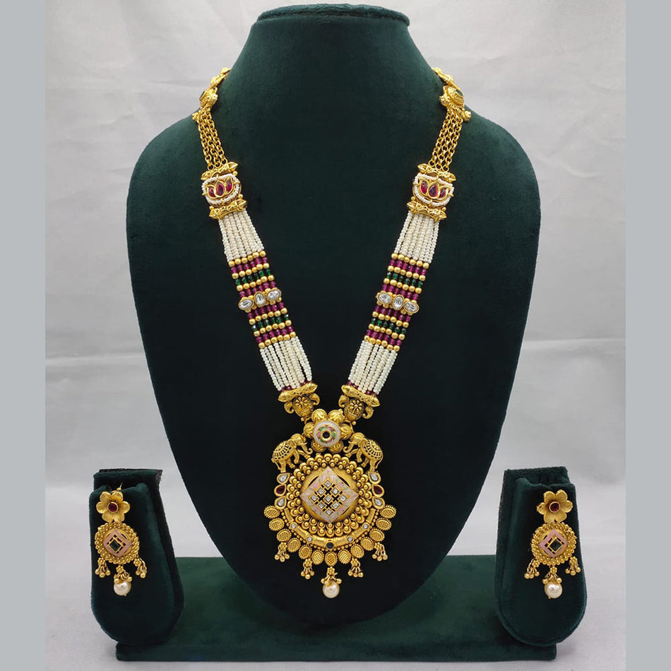 Kundan Choker Necklace in Gold Plated for Bridal | Bridal Jewellery India