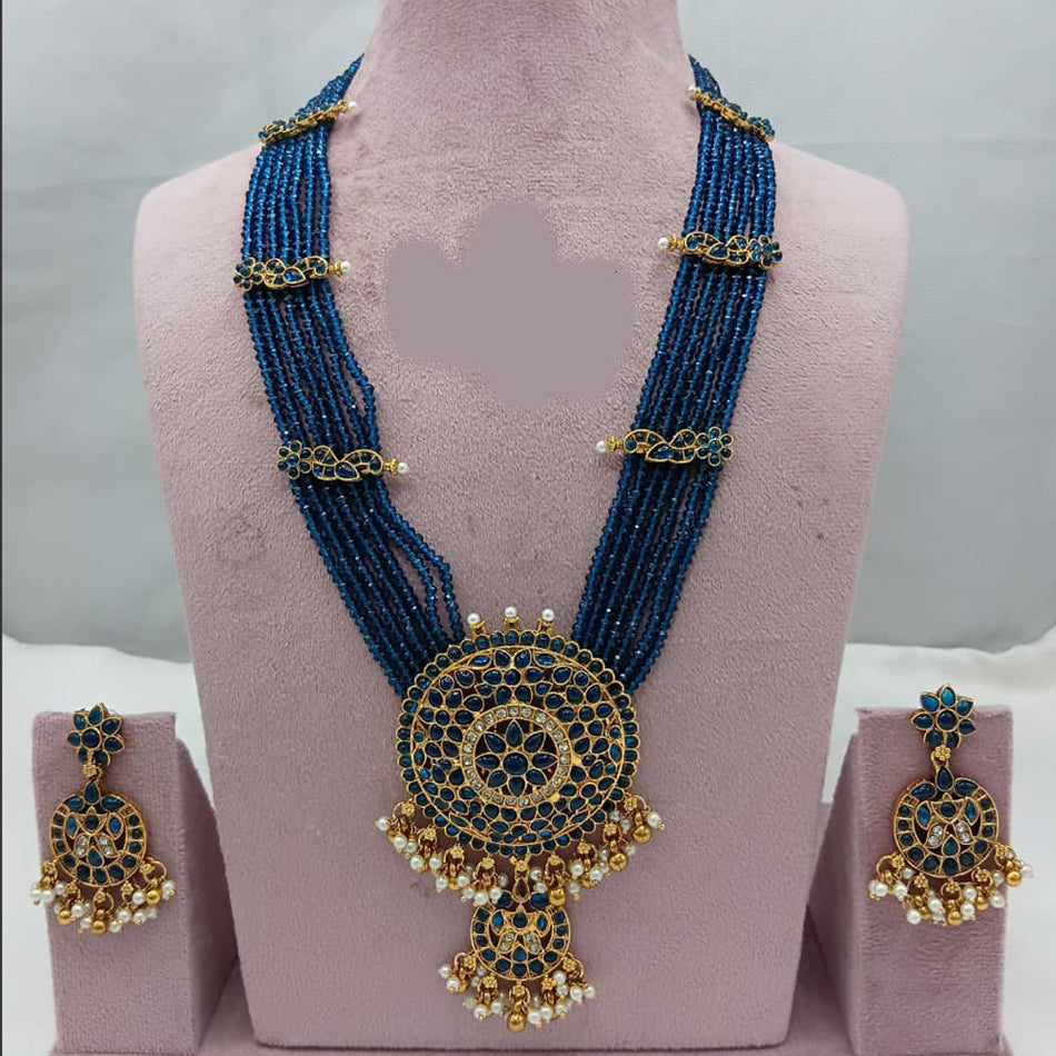 Pota Necklace in Rose Gold Plated | Bridal Jewellery India