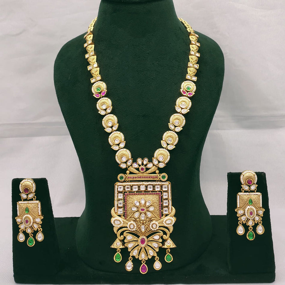 Kundan Choker Necklace in Gold Plated | Bridal Jewellery India