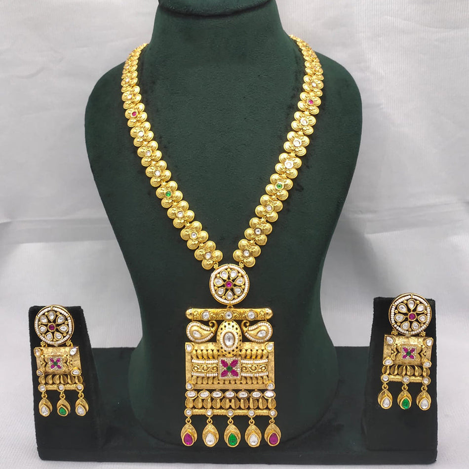 Kundan Necklace in Gold Tone for Bridal | Bridal Jewellery India