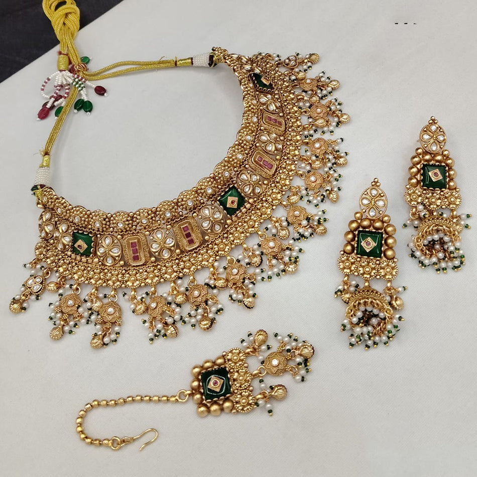 Regal Pota Pearl Choker in Gold Plated Apex | Bridal Jewellery India