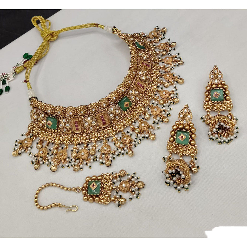 Regal Pota Pearl Choker in Gold Plated Apex | Bridal Jewellery India