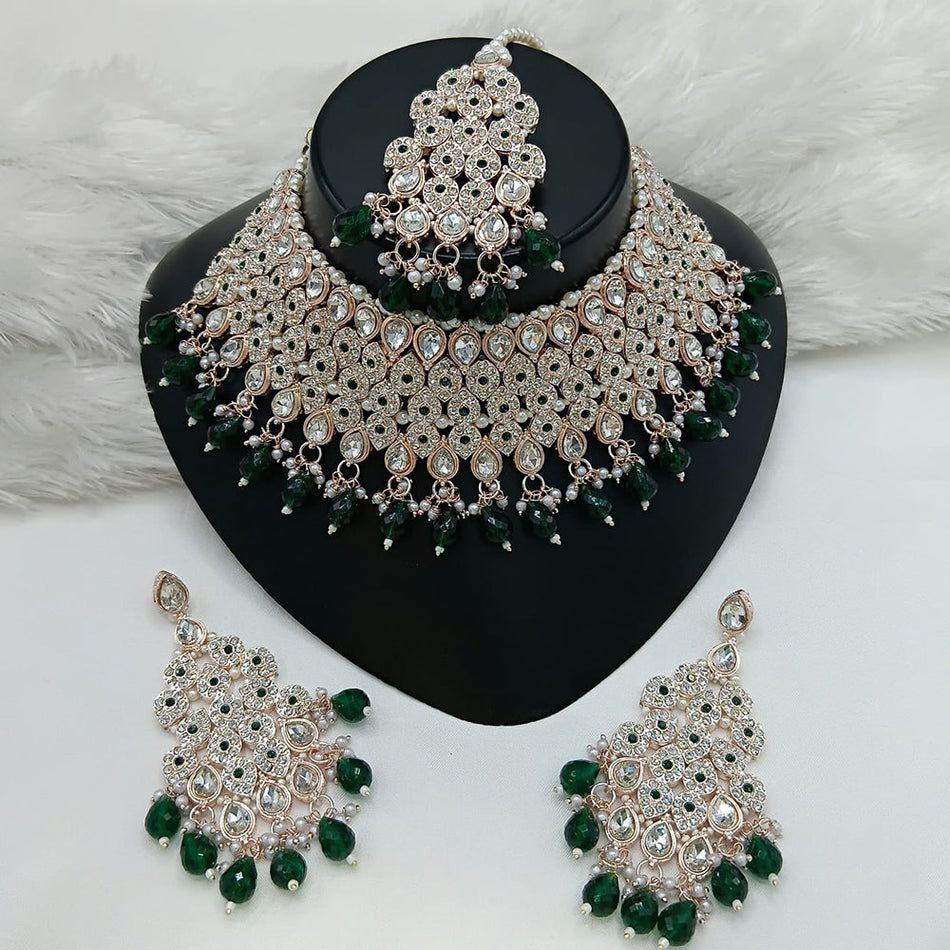 Pota Choker Necklace in Austrian Silver | Bridal Jewellery India
