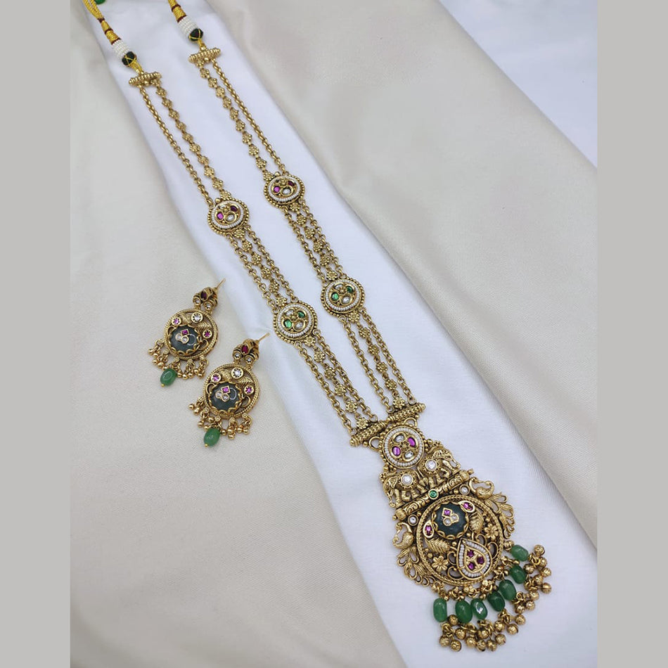 Pota Stone   Pearl Necklace in Sterling Silver | Bridal Jewellery India