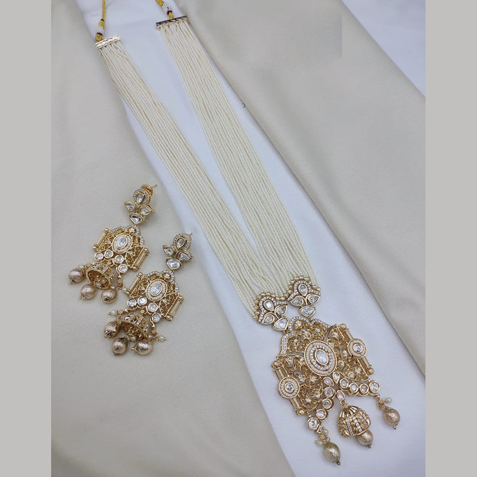 Elegant Pachi Kundan Necklace in Gold Tone | Bridal Jewellery India