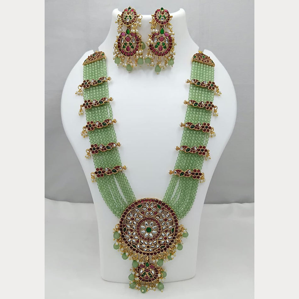 Kundan Necklace in Sterling Silver | Bridal Jewellery India