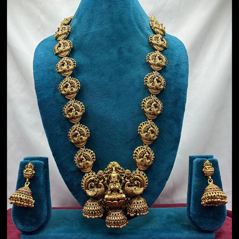 Heritage Pota Pearl Necklace in Gold Plated | Bridal Jewellery India